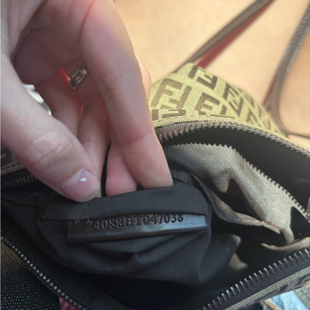 Fendi zucchino Monogram Crossbody Bag in Brown - Picture 5 of 8